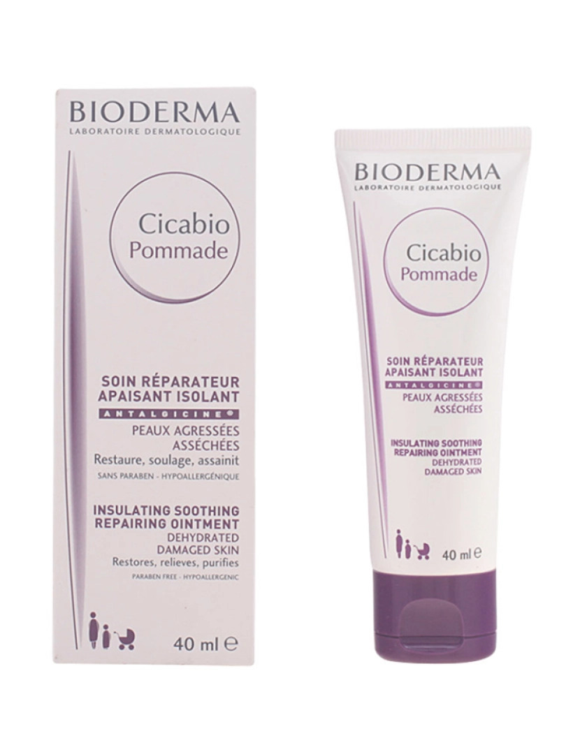 Bioderma - Pomada Cuidado Reparador Apaziguante Isolante Cicabio 40Ml