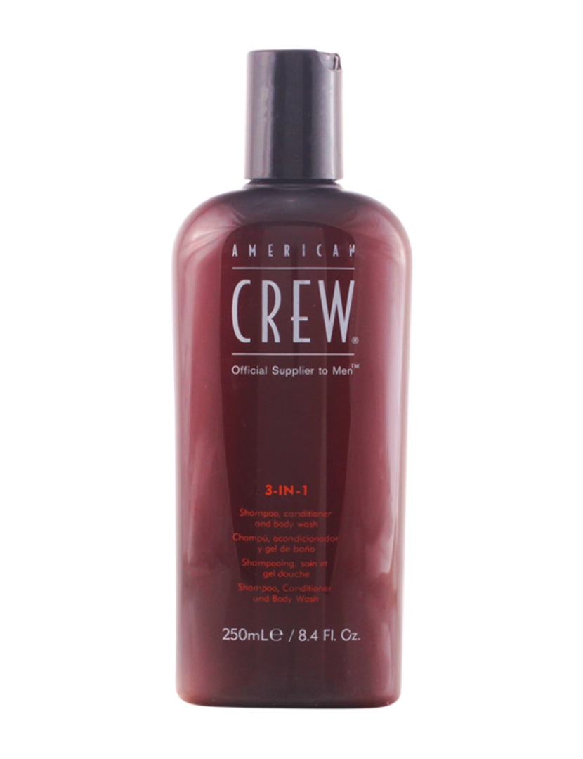 imagem de Crew 3 In 1 Shampoo, Conditioner & Body Wash American Crew 250 ml1