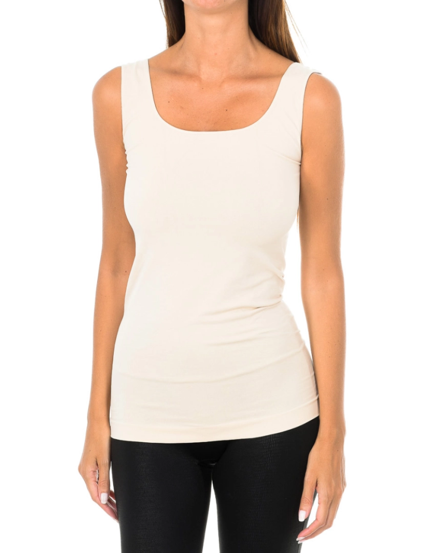 Intimidea - Camisola Tank Top Empire Cor de Pele