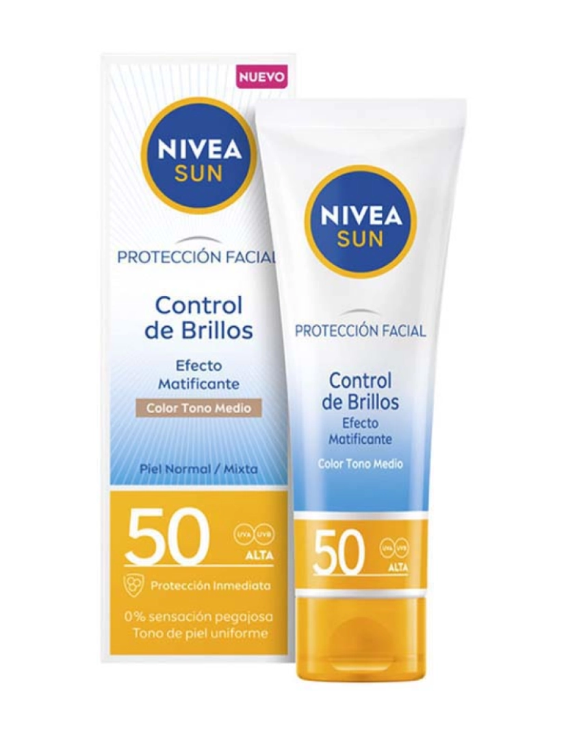NIVEA - Sun Control Shine Medium Mattifying Facial Spf50 40 Ml