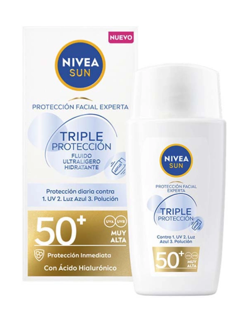 NIVEA - Sun Triple Protection Ultralight Facial Fluid Spf50 40 Ml