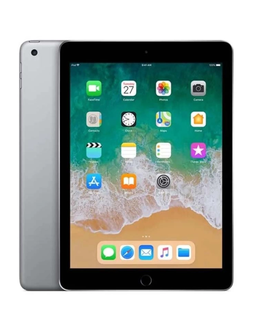 Apple - Apple iPad 9.7 (2017) 128GB WiFi + Cellular Cinza Grau A