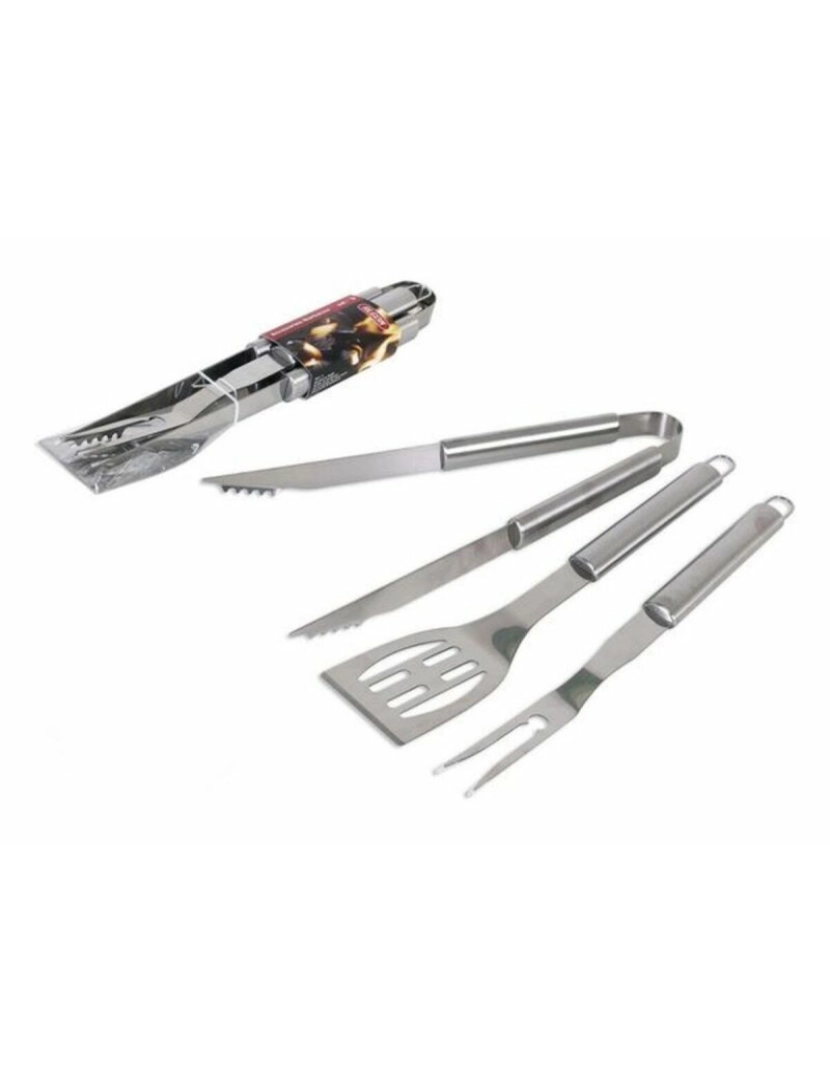 Algon - Utensílios para Barbecue 3 Pcs Prateado