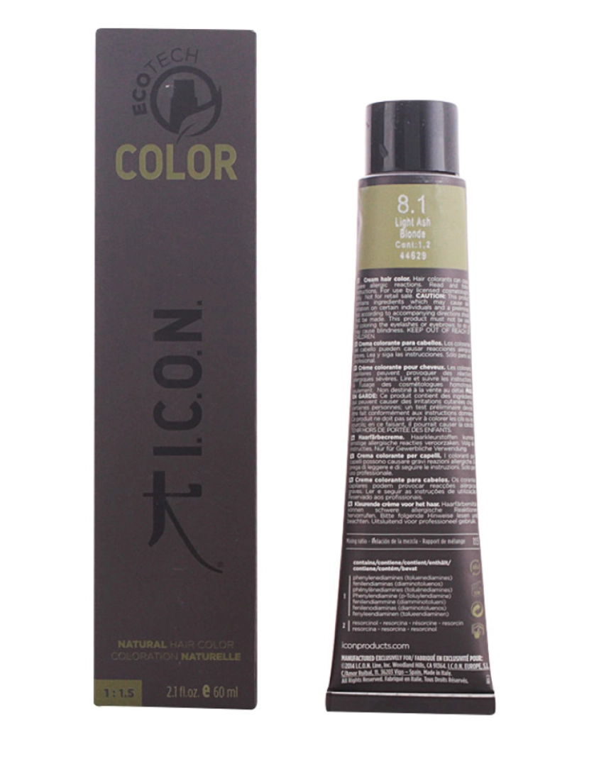 I.C.O.N. - Ecotech Color Natural Color #8.1 Light Ash Blonde 60 ml