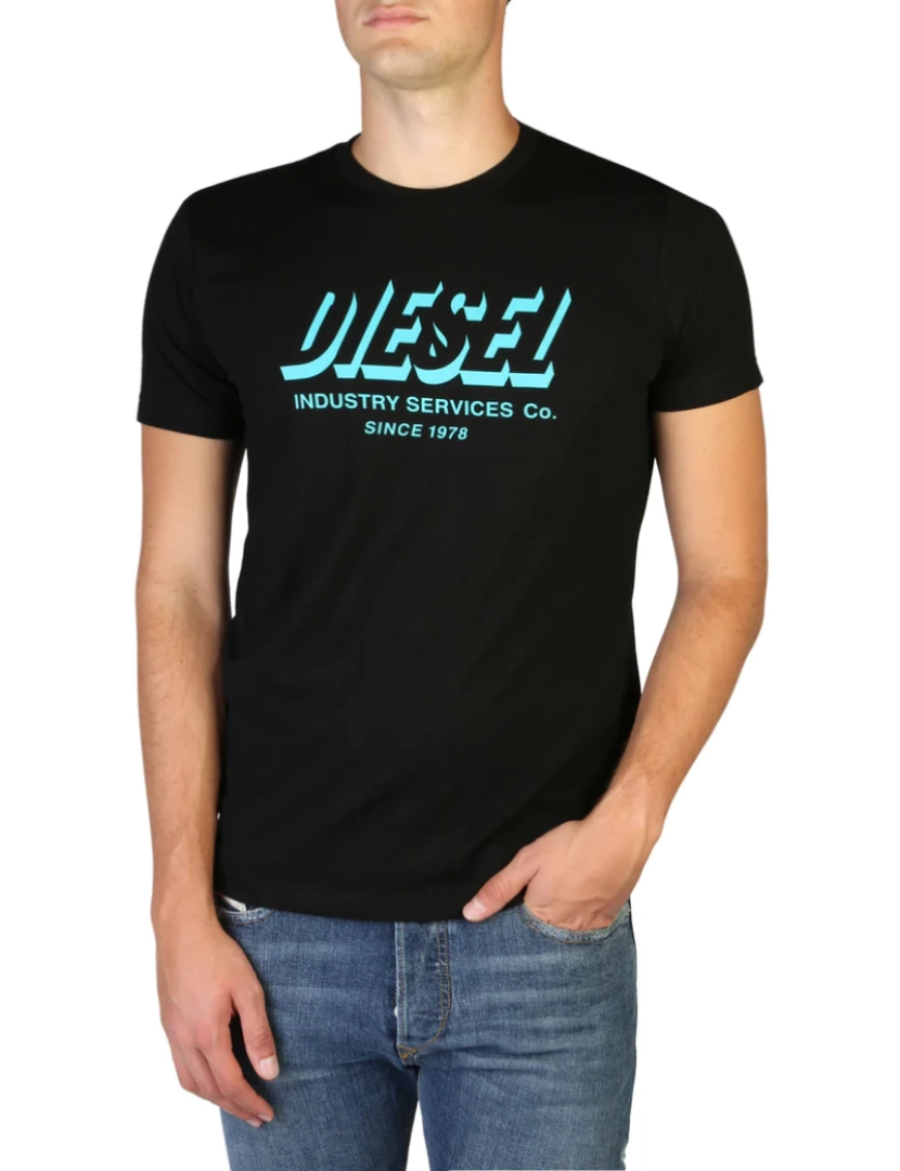 Diesel - T-Shirt Homem Azul Claro