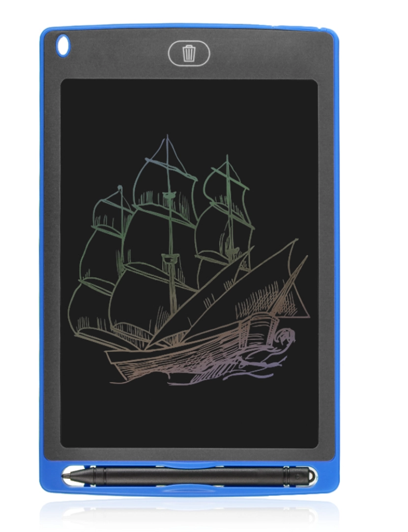 DAM - DAM. Tablet LCD portátil para desenho e escrita de fundo multicolorido de 8,5 polegadas
