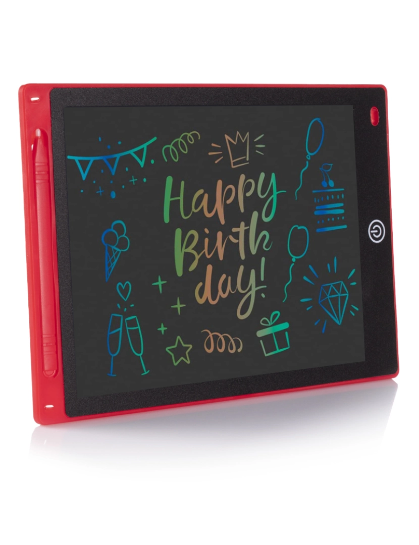 imagem de DAM. Tablet LCD portátil para desenho e escrita de fundo multicolorido de 8,5 polegadas2