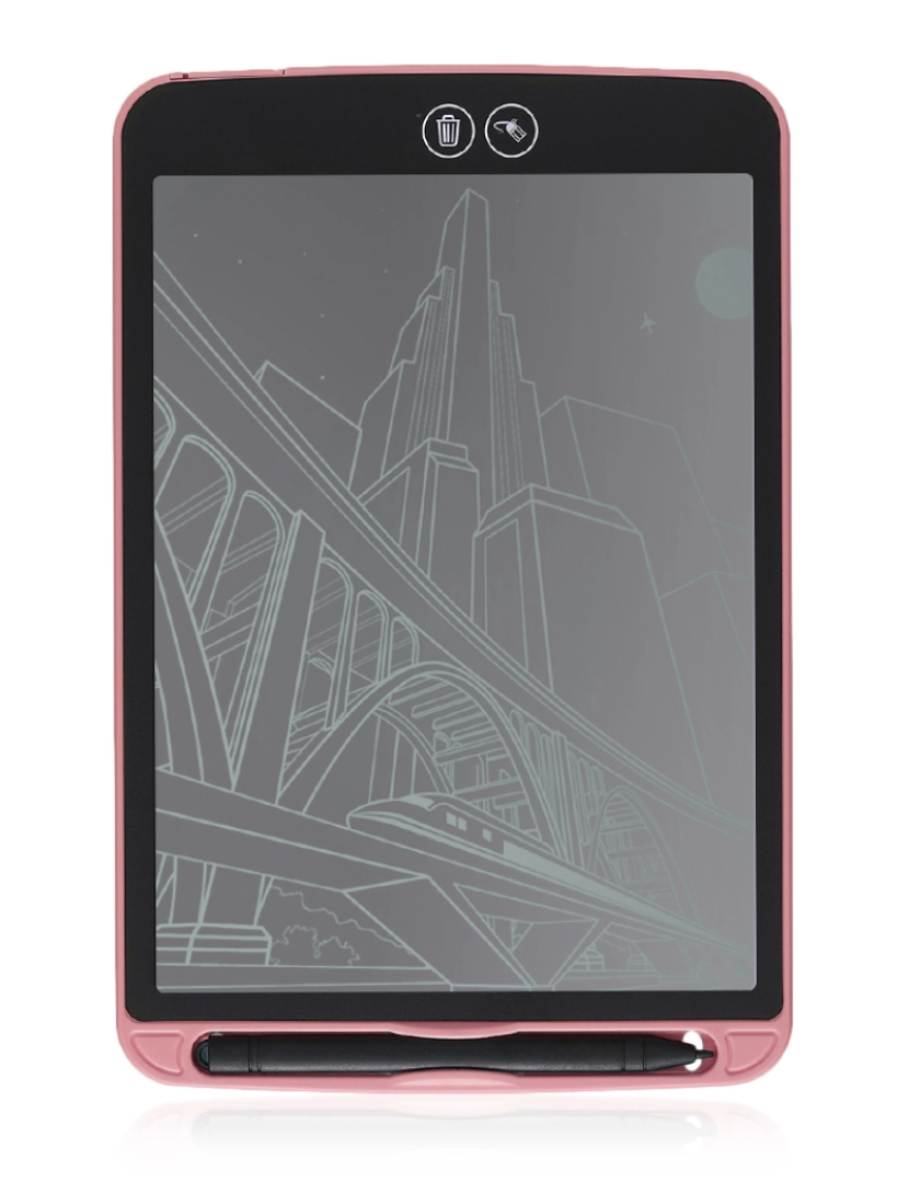imagem de DAM. Tablet de desenho e escrita LCD portátil de 12 polegadas com exclusão seletiva e bloqueio de exclusão1