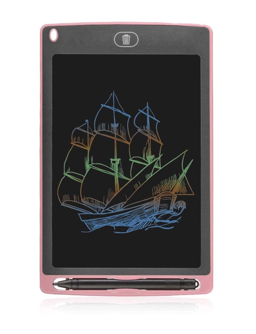 DAM - Tablet LCD portátil de desenho e escrita com fundo multicolor de 8,5 polegadas