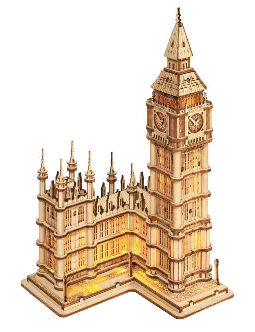 imagem de DAM. Big Ben. Modelo 3D realista com grande detalhe, 220 peças.1