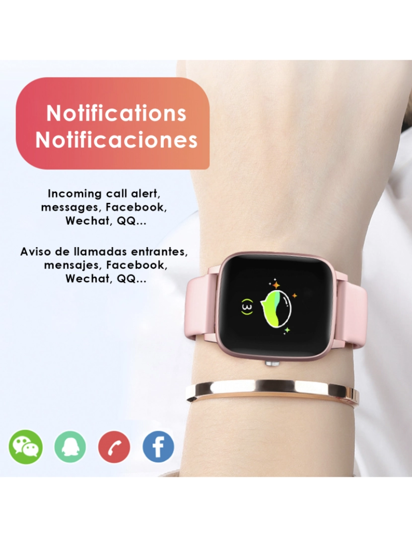 imagem de DAM. Smartwatch T98 com temperatura corporal, monitor cardíaco e modo multisport4
