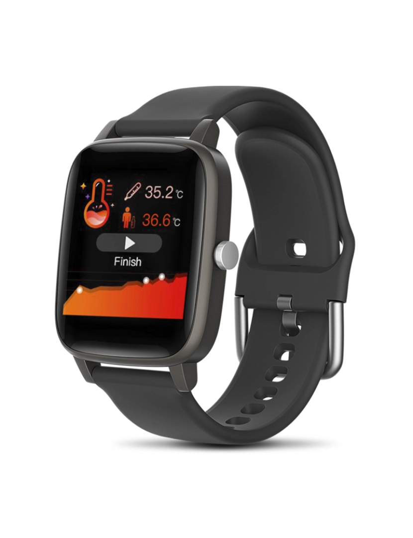 imagem de DAM. Smartwatch T98 com temperatura corporal, monitor cardíaco e modo multisport7
