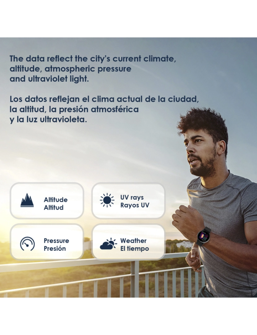 imagem de DAM. Tela circular Smartwatch DT88, com monitor cardíaco, altitude, pressão, radiação UV e modo multisport3