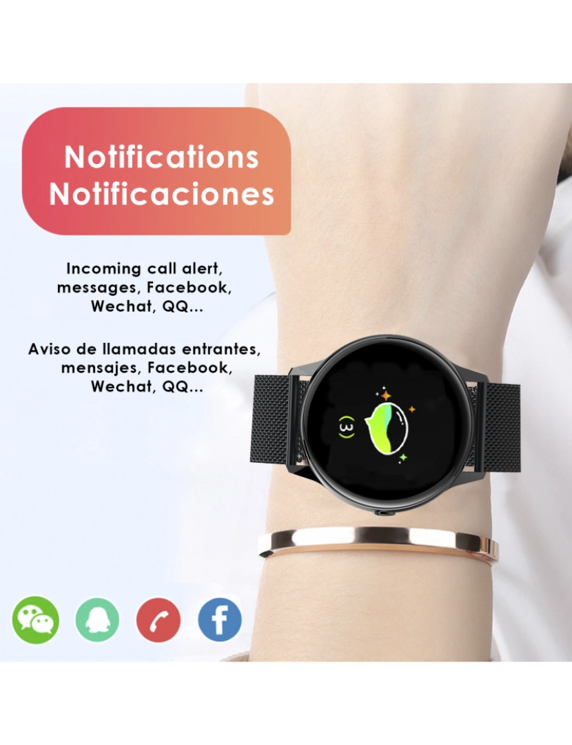 imagem de DAM. Tela circular Smartwatch DT88, com monitor cardíaco, altitude, pressão, radiação UV e modo multisport6