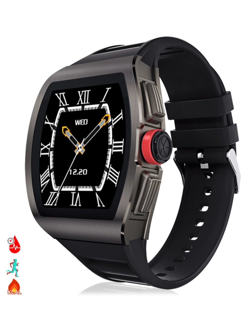 DAM - DAM. Smartwatch M11 com tensão, monitor cardíaco, 10 modos multiesportivos.