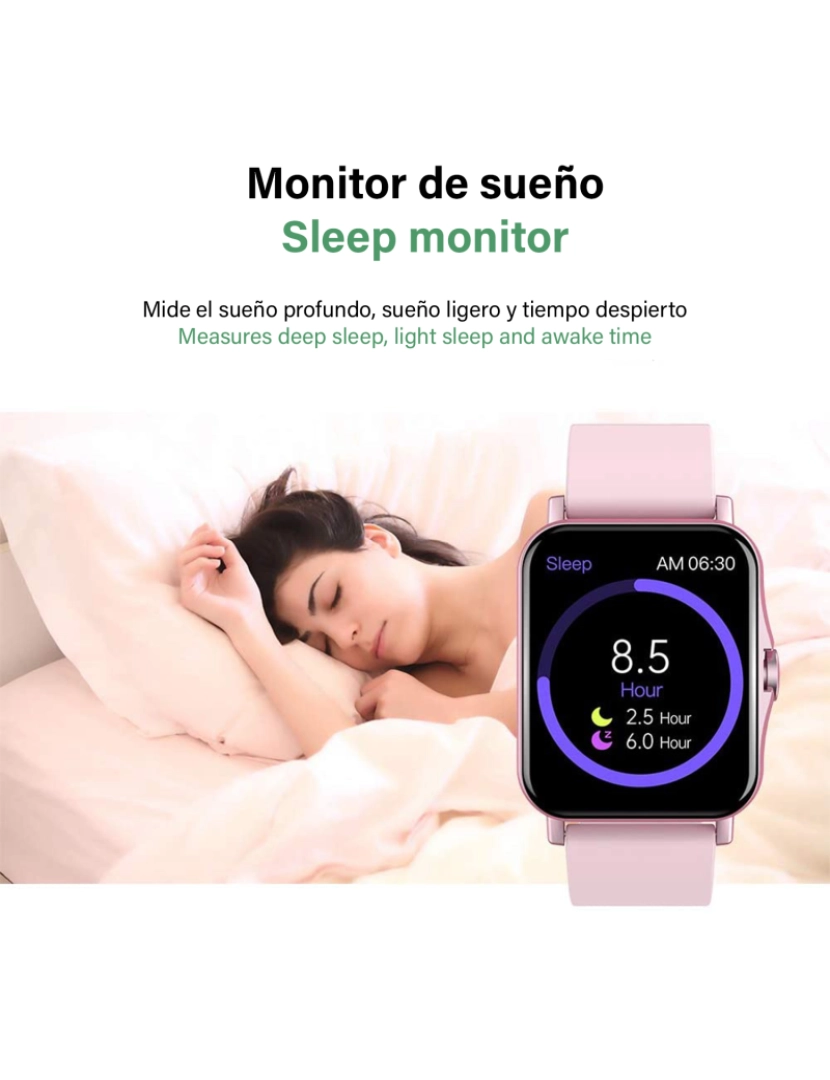 imagem de DAM. ZW23 Smartwatch com termômetro corporal, pressão arterial e O2. Inclui 15 modos esportivos.6