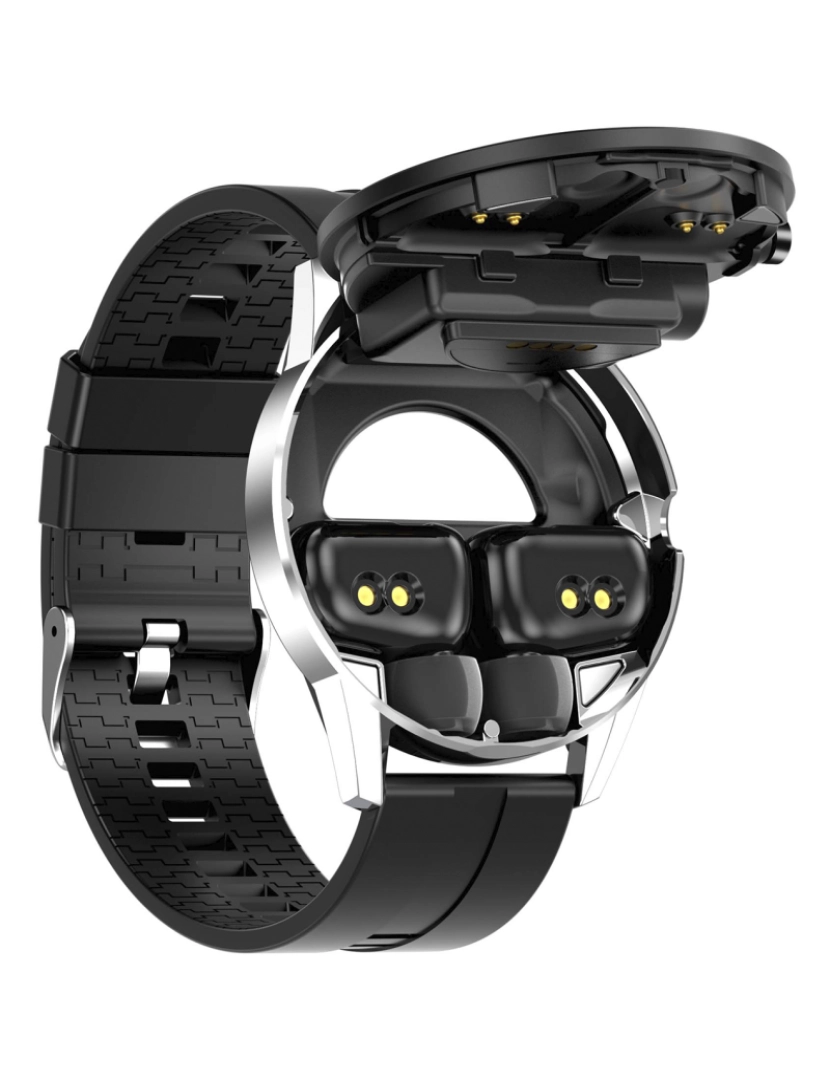 imagem de DAM. Smartwatch X6 com fones de ouvido Bluetooth 5.0 TWS integrados, monitor de pressão arterial e oxigênio.2