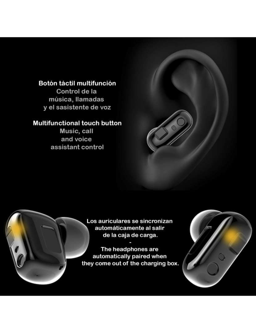 imagem de DAM. Smartwatch X6 com fones de ouvido Bluetooth 5.0 TWS integrados, monitor de pressão arterial e oxigênio.7