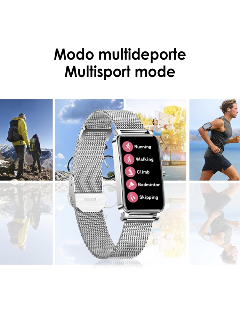 imagem de DAM. Smartwatch esportivo especial para mulheres ZX19. 12 modos esportivos, monitor cardíaco, O2 no sangue e pressão arterial.4