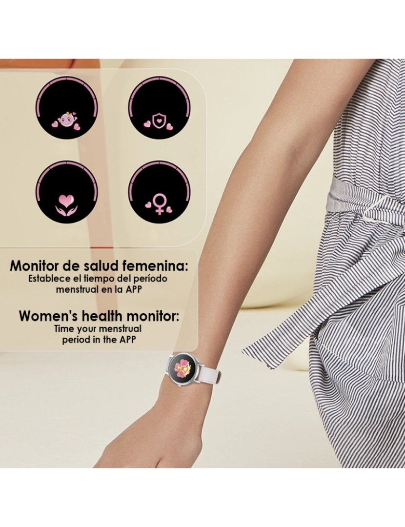 imagem de DAM. Smartwatch DT66 com monitor de pressão arterial e oxigênio. Vários modos esportivos. Notificações para iOS e Android.2