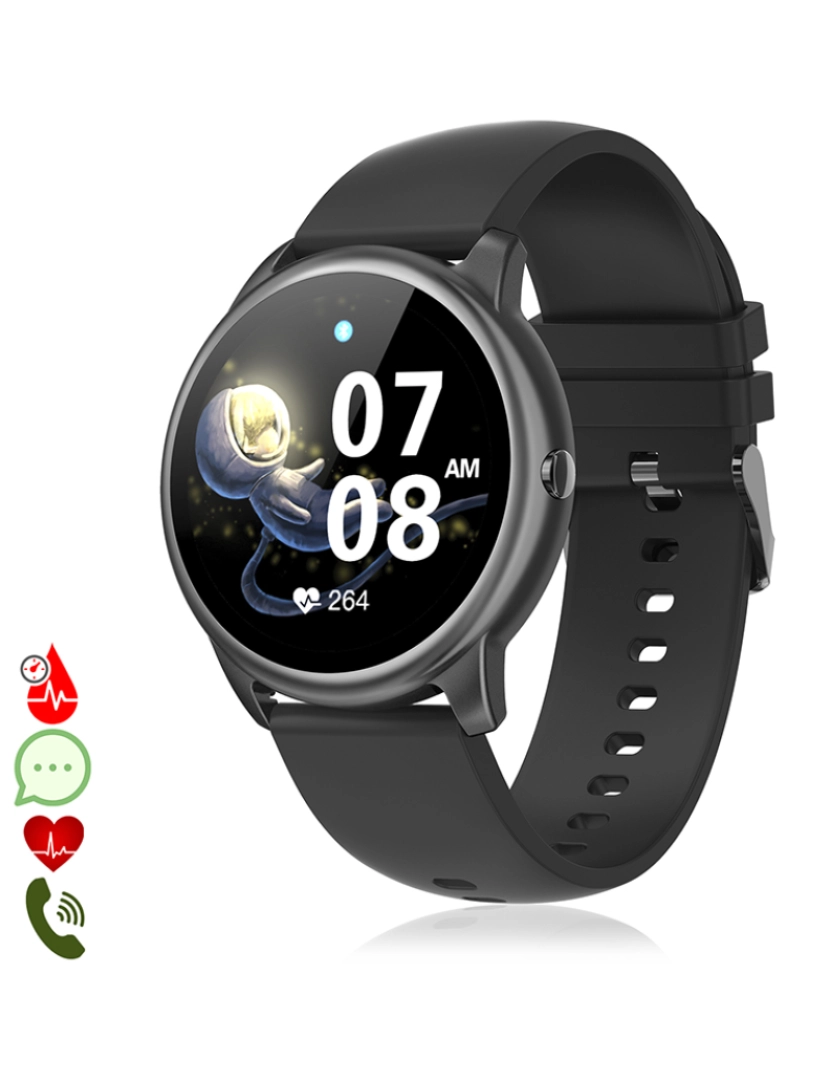 DAM - Smartwatch R7 Preto