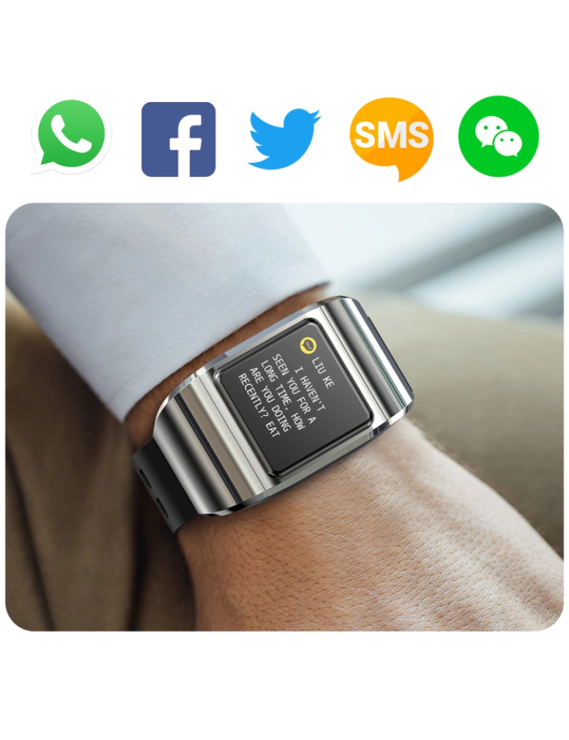 imagem de DAM. Smartwatch G36 Pro com fones de ouvido Bluetooth 5.0 TWS integrados. Monitor de pressão arterial e oxigênio; modo multiesportivo.4