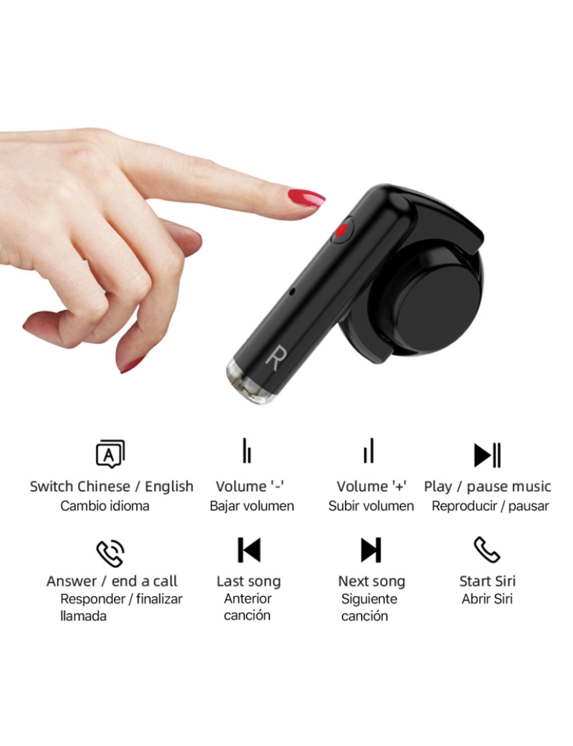imagem de DAM. Smartwatch M6 com fones de ouvido TWS integrados. Monitor de pressão arterial e O2. Notificações de aplicativo.4