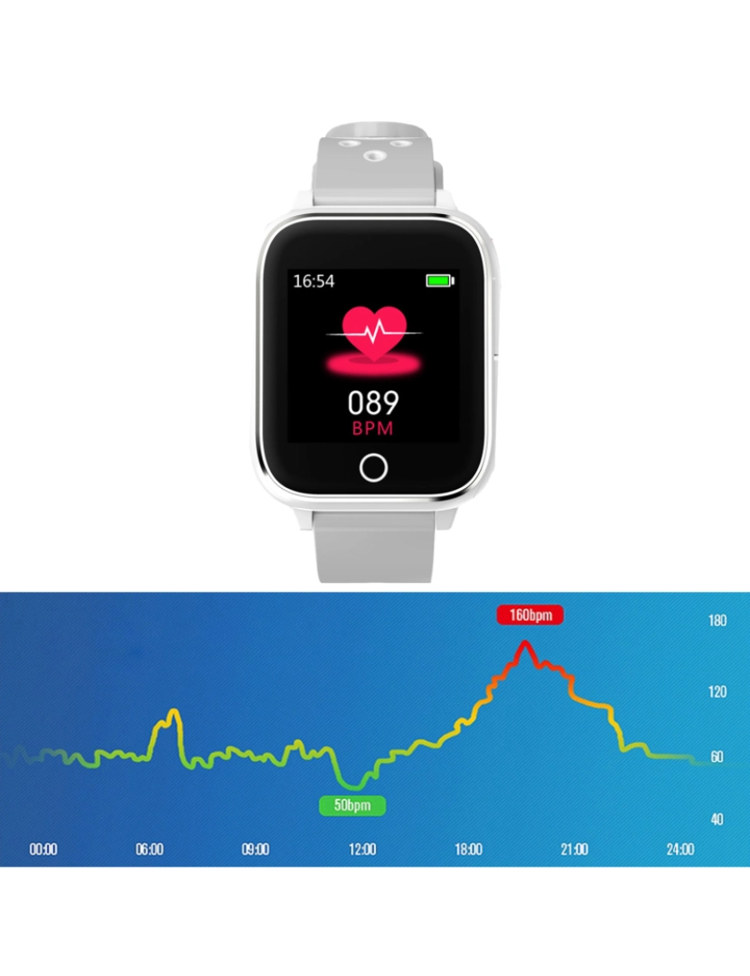 imagem de DAM. Smartwatch M6 com fones de ouvido TWS integrados. Monitor de pressão arterial e O2. Notificações de aplicativo.6