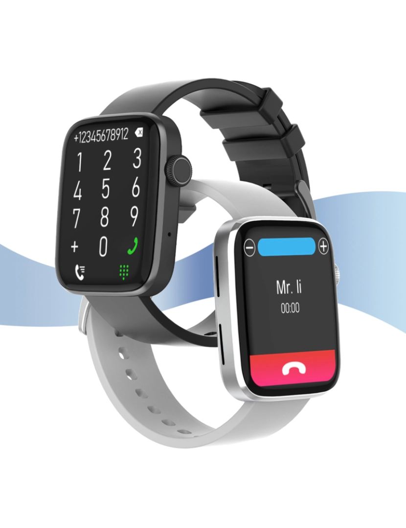 imagem de DAM. Smartwatch DT1 com coroa giratória inteligente, monitor de pressão arterial e O2; 11 modos multiesportivos. Fundos personalizáveis.5