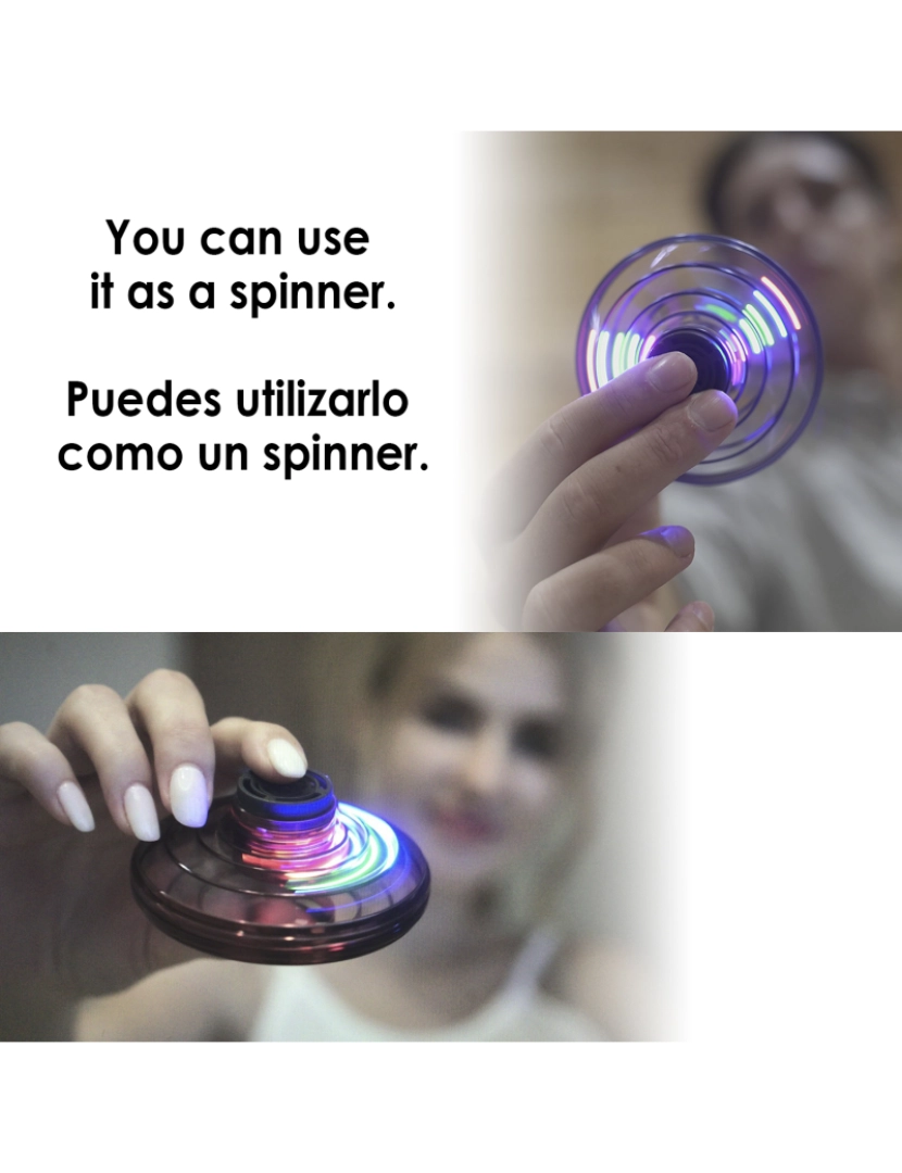 imagem de DAM. Spinner voador com luzes LED.3