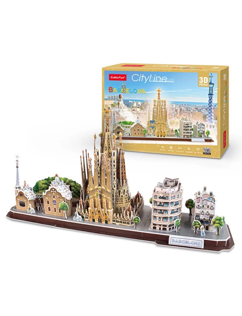 DAM - Puzzle 3D City Line Barcelona