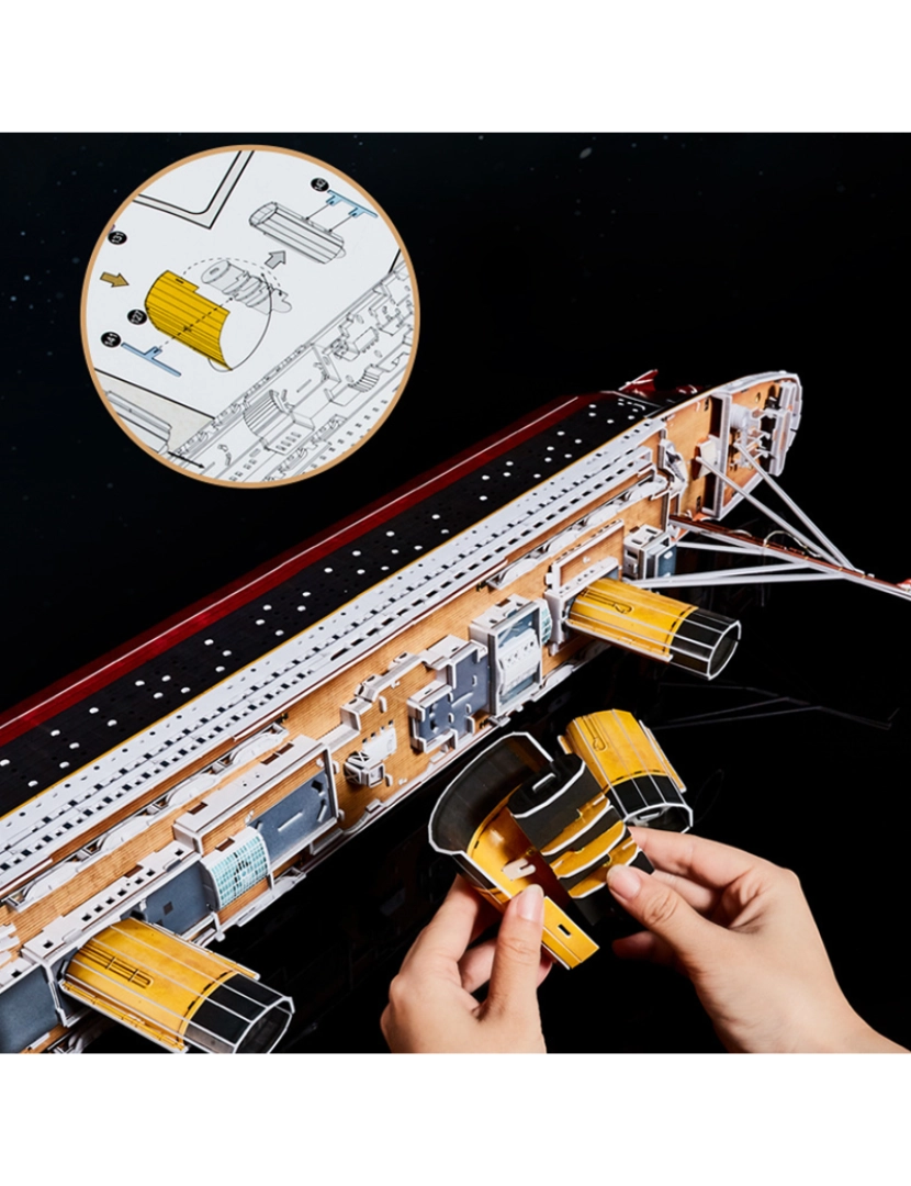 imagem de DAM. Quebra-cabeça Luminoso 3D Titanic XL5