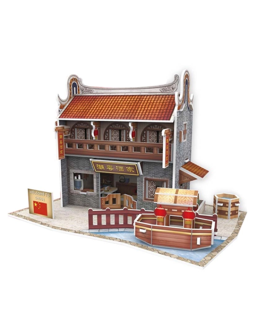 DAM - Puzzle 3D World Style China Restaurante Tradicional