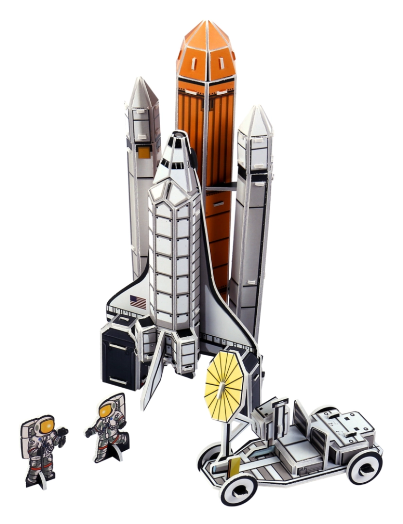 DAM - DAM. Quebra-cabeça 3D Space Shuttle Discovery 82 peças, 9x8x20 cm.