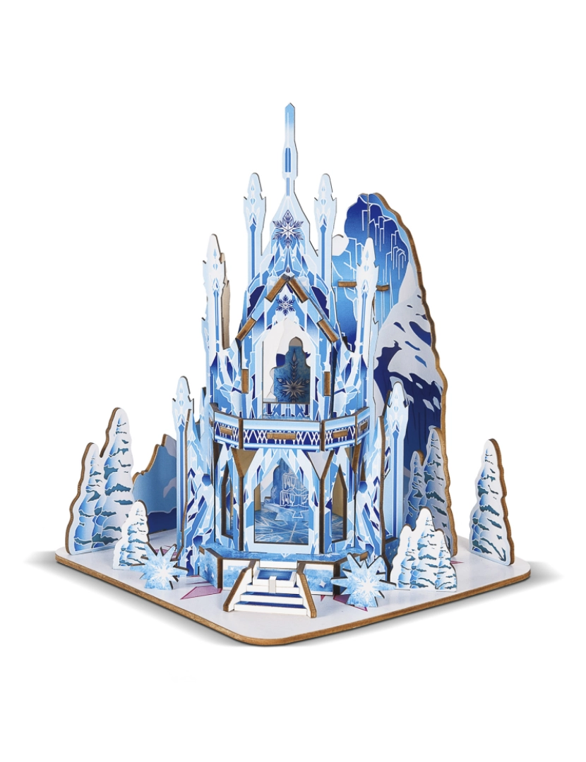 imagem de DAM. Quebra-cabeça 3D madeira castelo de gelo 68 peças 16,5x13,5x12,5 cm.1