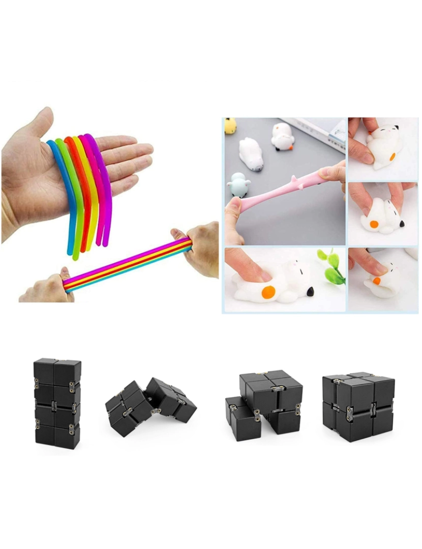 imagem de DAM. Pack de Fidget Toys anti stress. Brinquedos e acessórios variados.2
