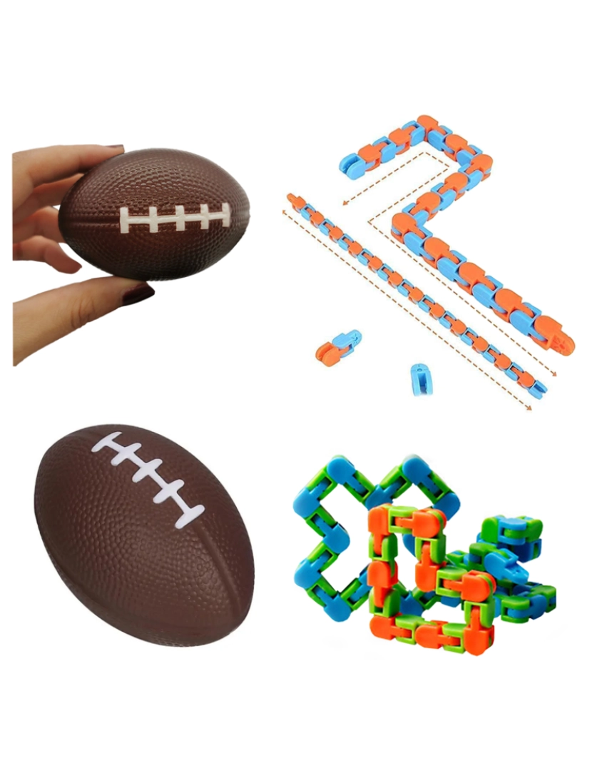 imagem de DAM. Pack de Fidget Toys anti stress. Brinquedos e acessórios variados.5