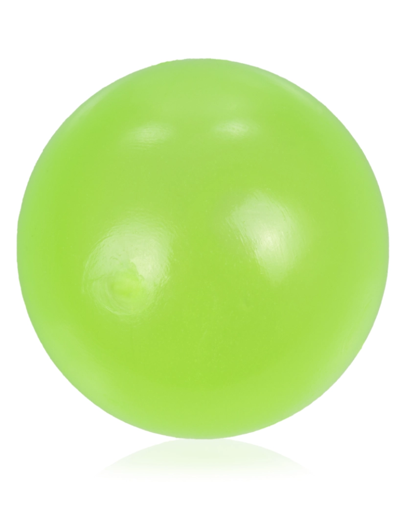 imagem de DAM. Bola de silicone antiestresse de 5,5 cm, brilha no escuro. Bola macia para apertar e apertar.6