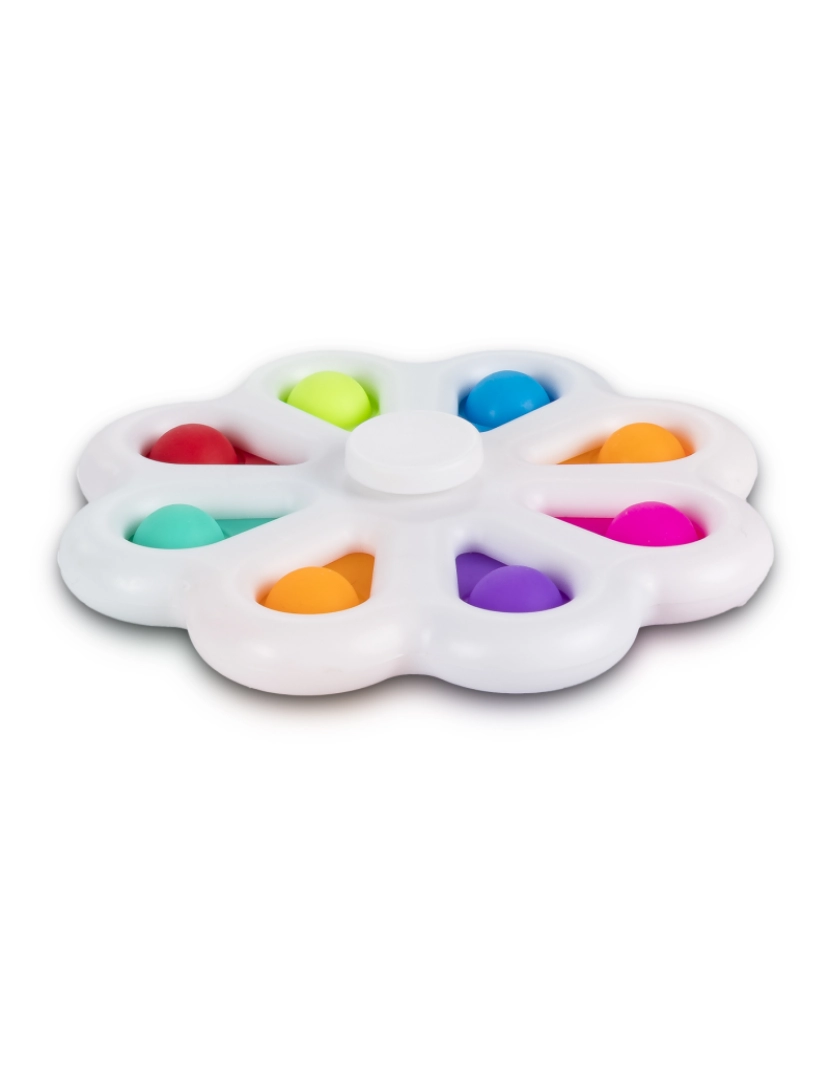 imagem de DAM. Exclusivo Bubble Pop It e Spinner, brinquedo sensorial desestressante, bolhas de silicone para apertar e pulsar.2