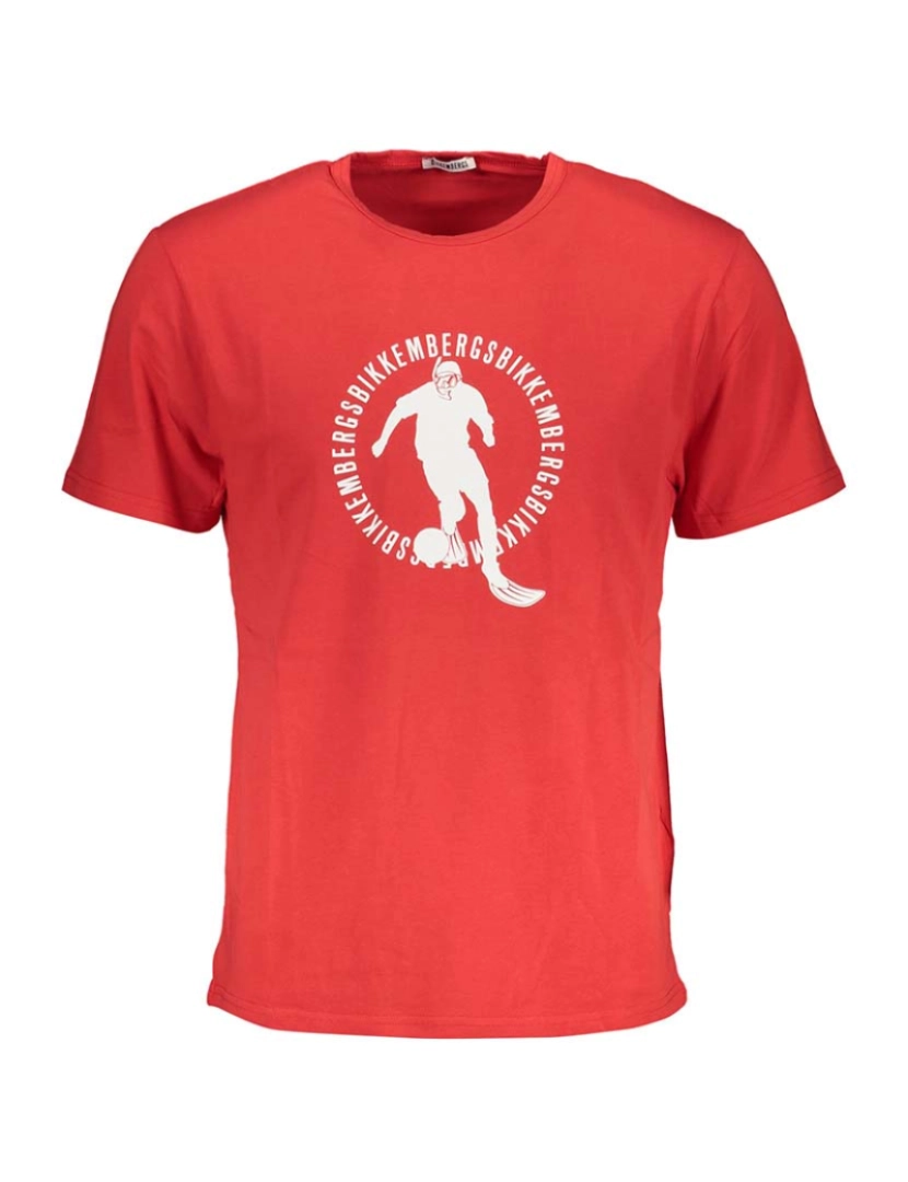 Bikkembergs - T-Shirt Homem Vermelho
