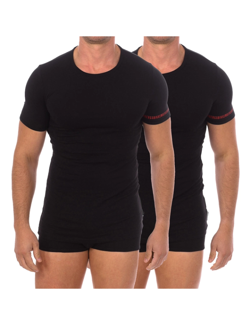 Bikkembergs underwear - Pacote de 2 T-Shirts fashion de algodão orgânico