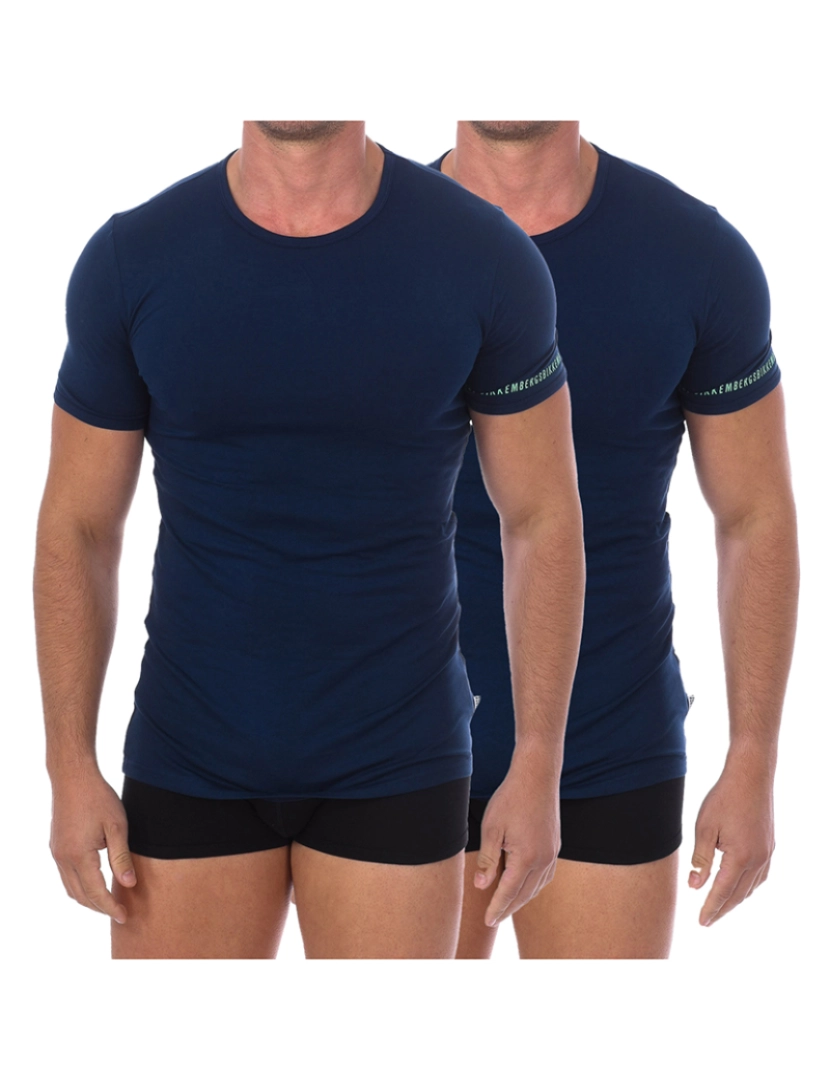 Bikkembergs underwear - Pacote de 2 T-Shirts fashion de algodão orgânico