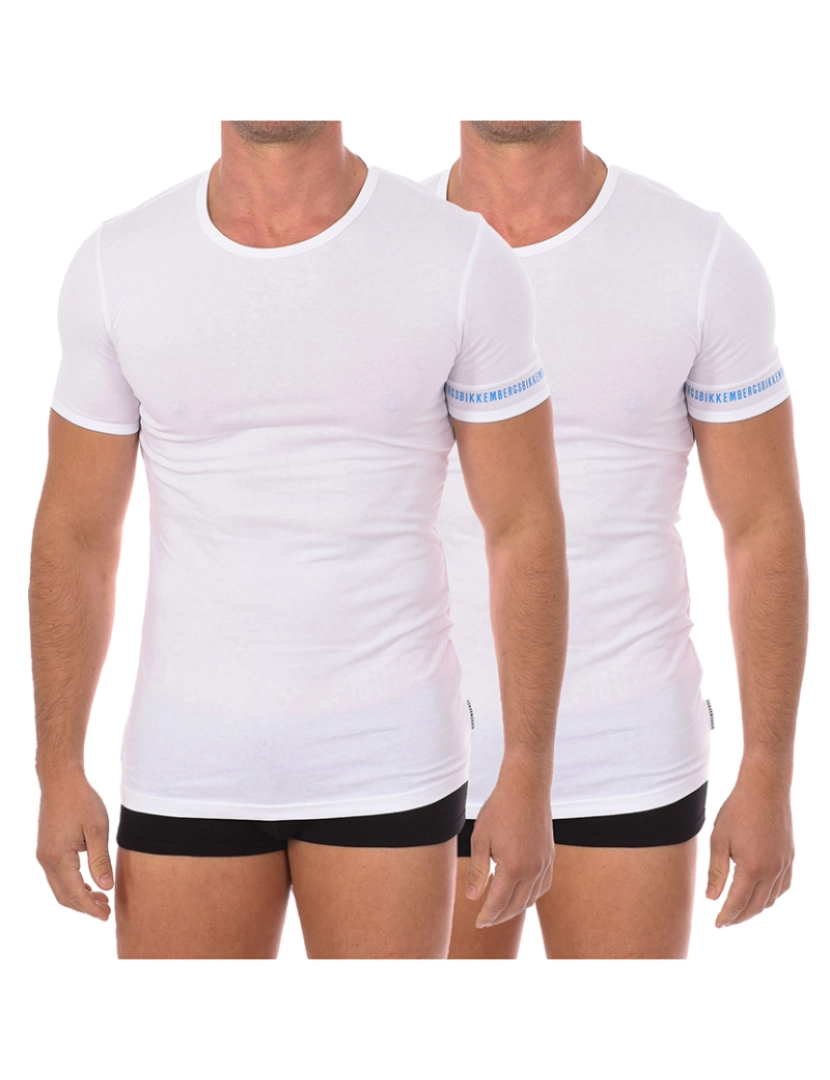 Bikkembergs underwear - Pacote de 2 T-Shirts fashion de algodão orgânico