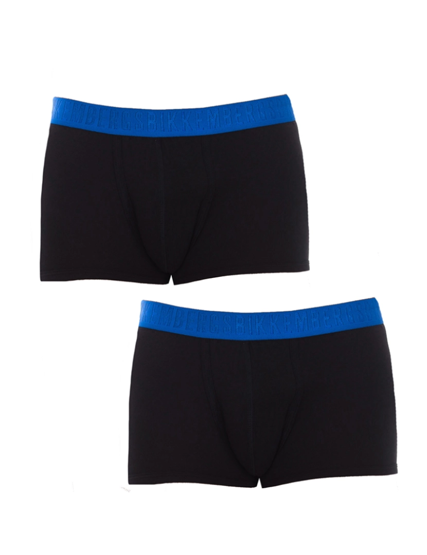 Bikkembergs underwear - Pack-2 boxers anatômicos masculinos com fita frontal da moda