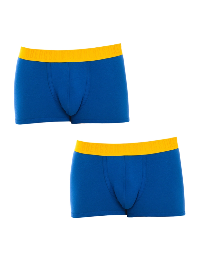 Bikkembergs underwear - Pack-2 boxers anatômicos masculinos com fita frontal da moda