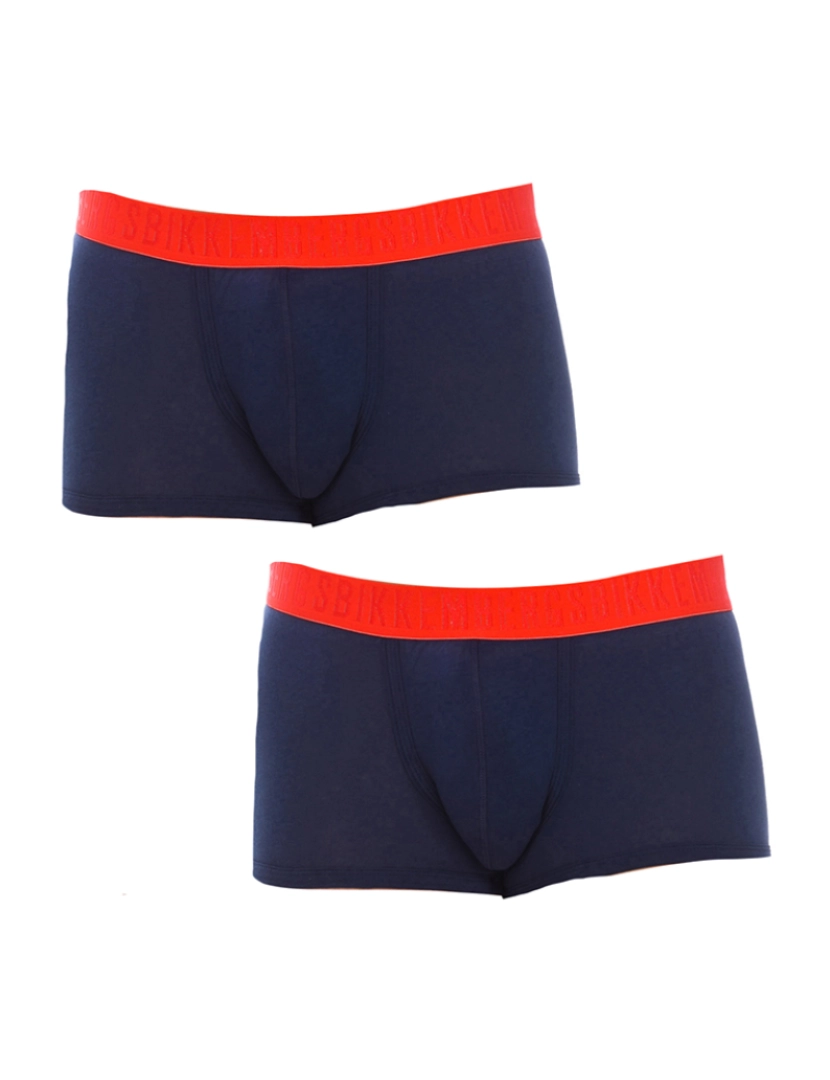 Bikkembergs underwear - Pack-2 boxers anatômicos masculinos com fita frontal da moda