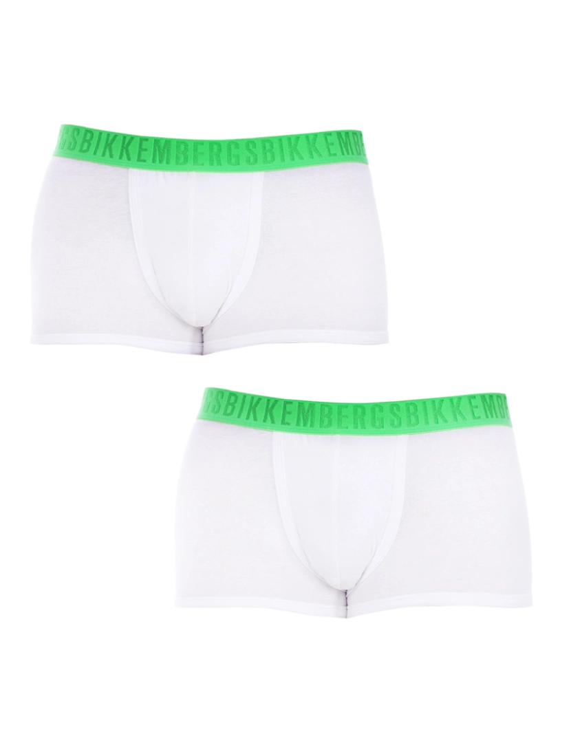 Bikkembergs underwear - Pack-2 boxers anatômicos masculinos com fita frontal da moda