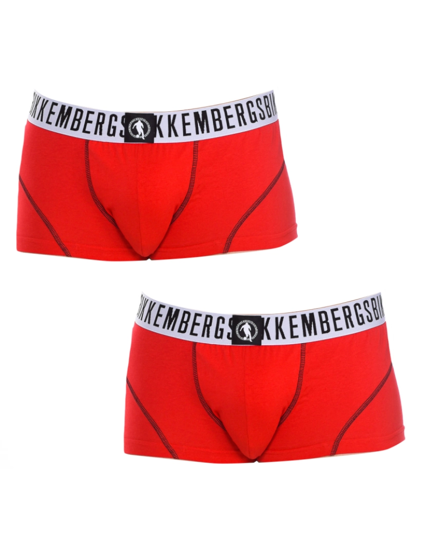 Bikkembergs - Pack 2 Boxers Fashion Pupino Homem Vermelho