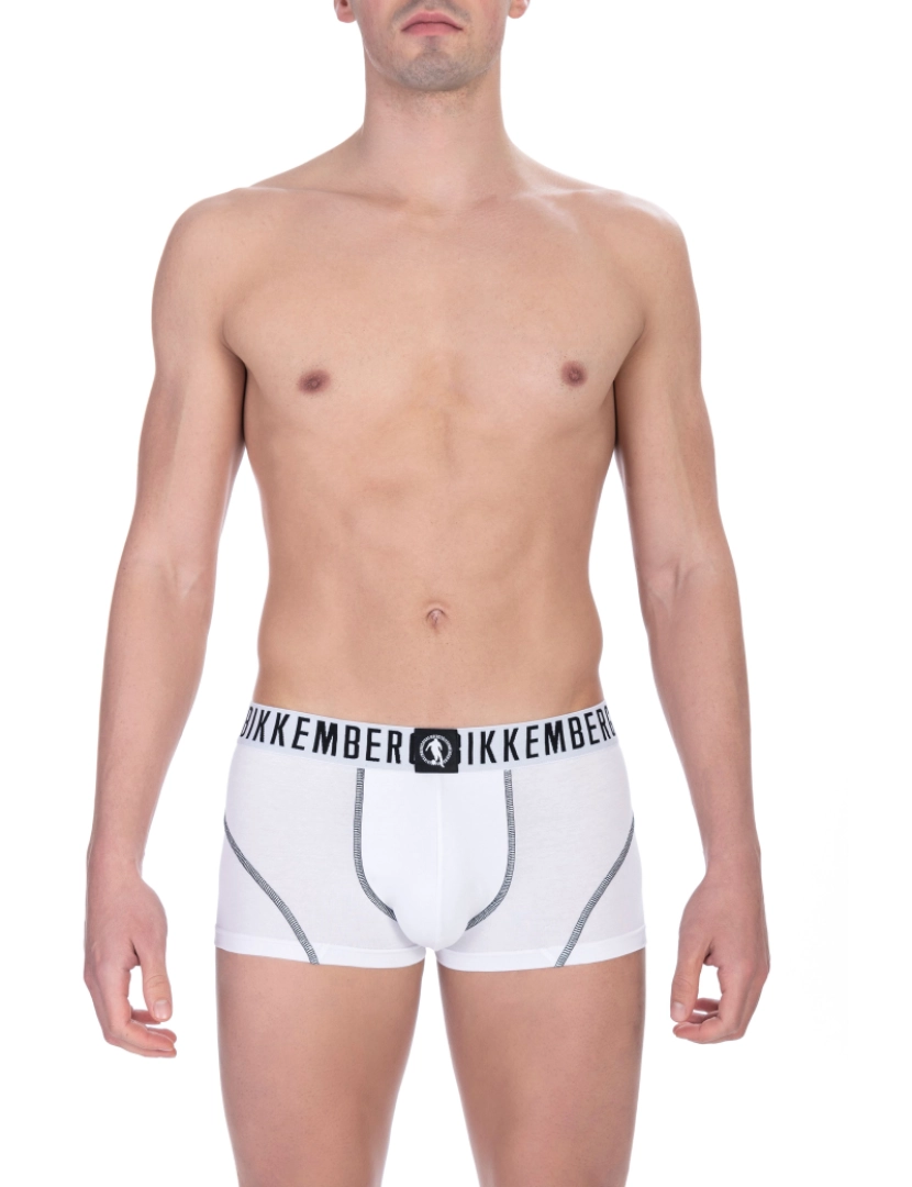 Bikkembergs - Pack 2 Boxers Fashion Pupino Homem Branco