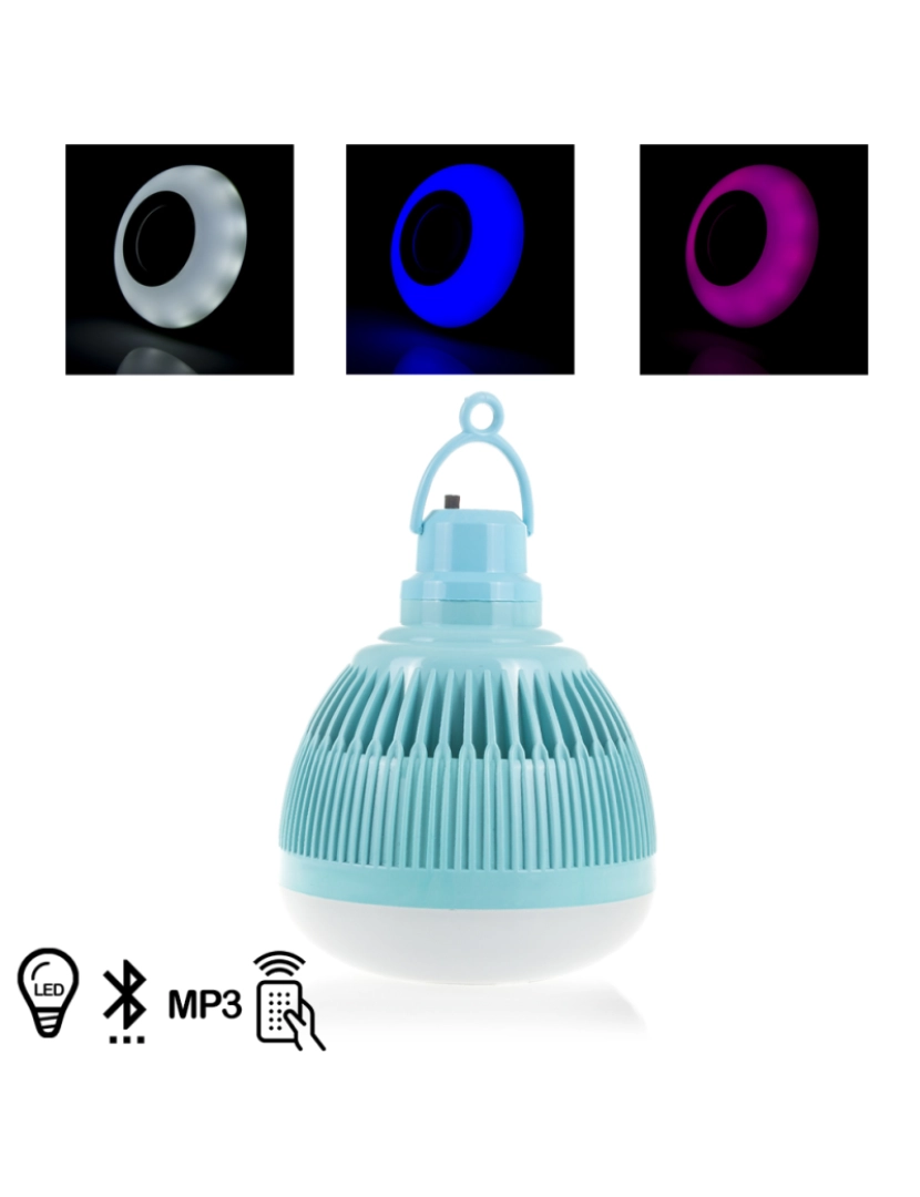 imagem de DAM. alto-falante bluetooth lâmpada led L3S1